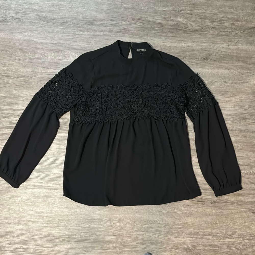 Express Black Blouse